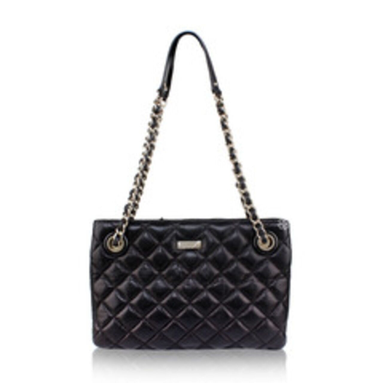 Kate Spade Shoulder Bag in Black Double Zipper Shoulder Bag