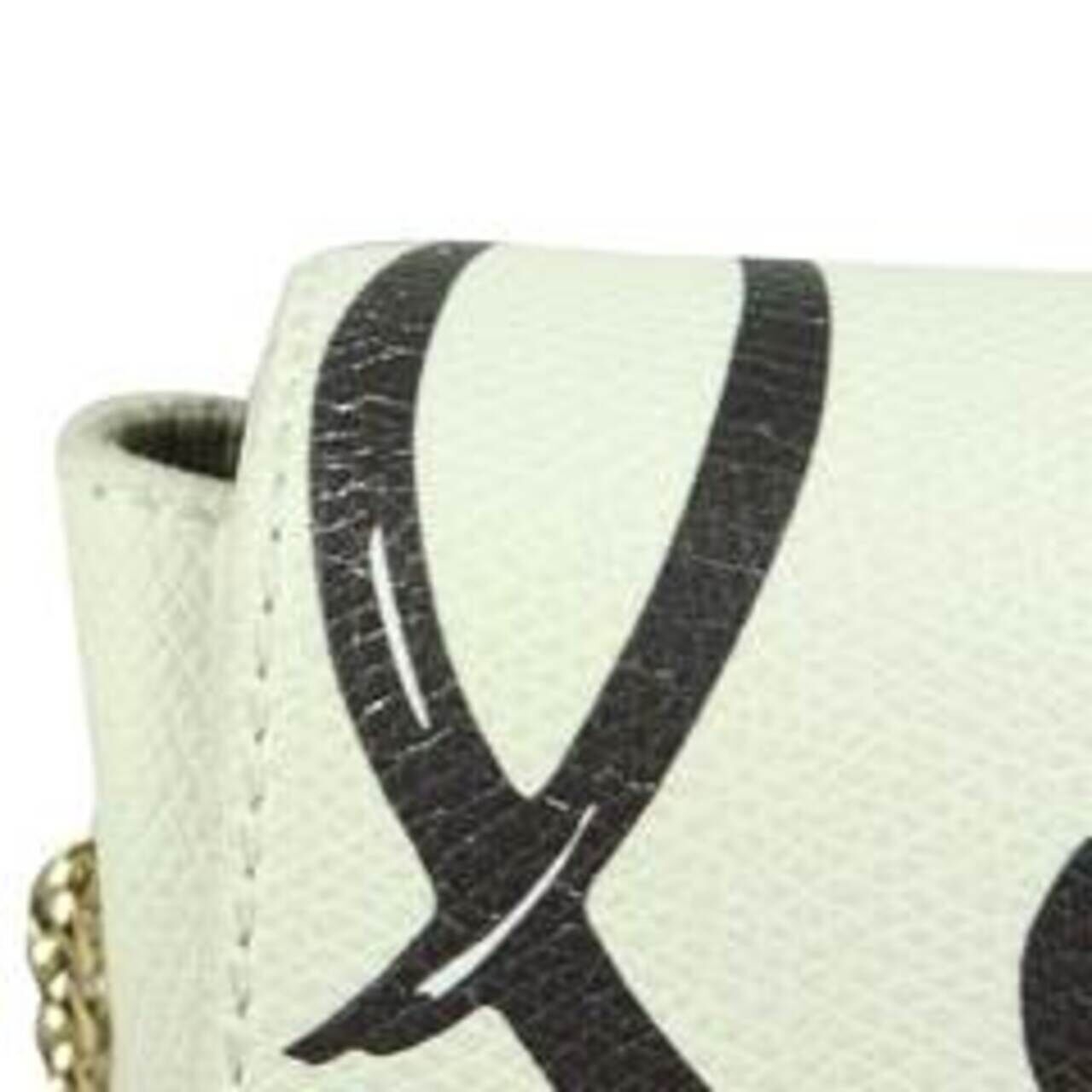 Furla Small White Bag With Love Design Sling Bag