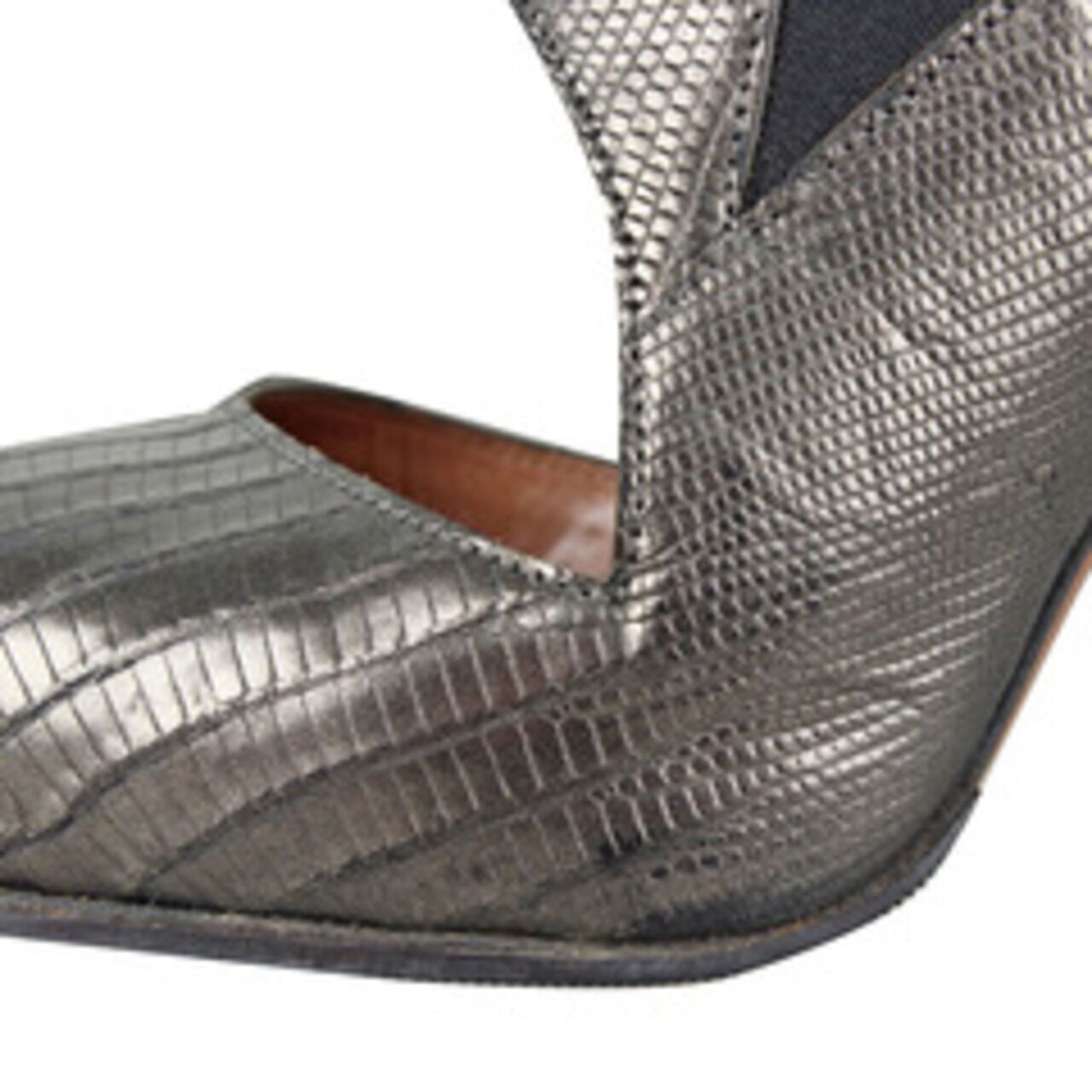Alaia Metallic Metal Leather Stille Heels