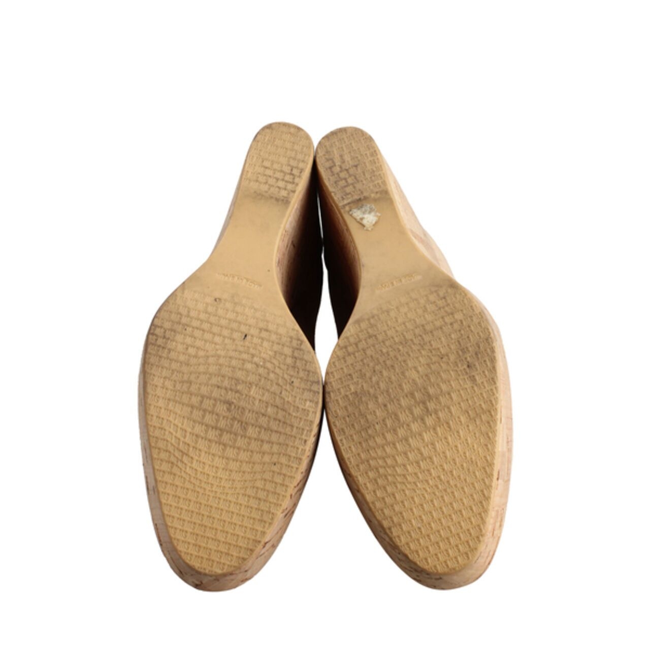 Stuart Weitzman Corkswoon Suede Wedge Bisque 125mm