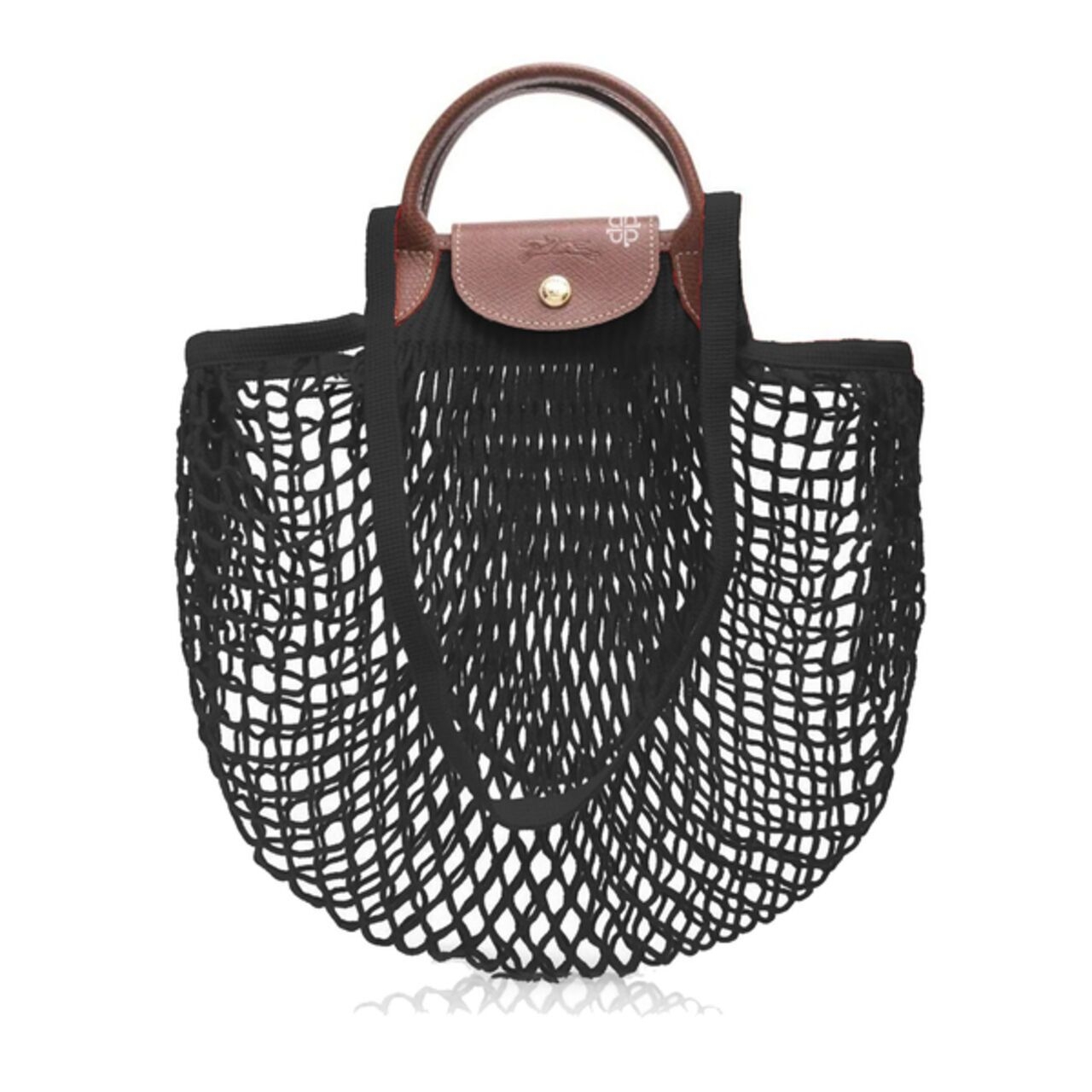 Longchamp Le Pliage Filet Top Handle Bag Black