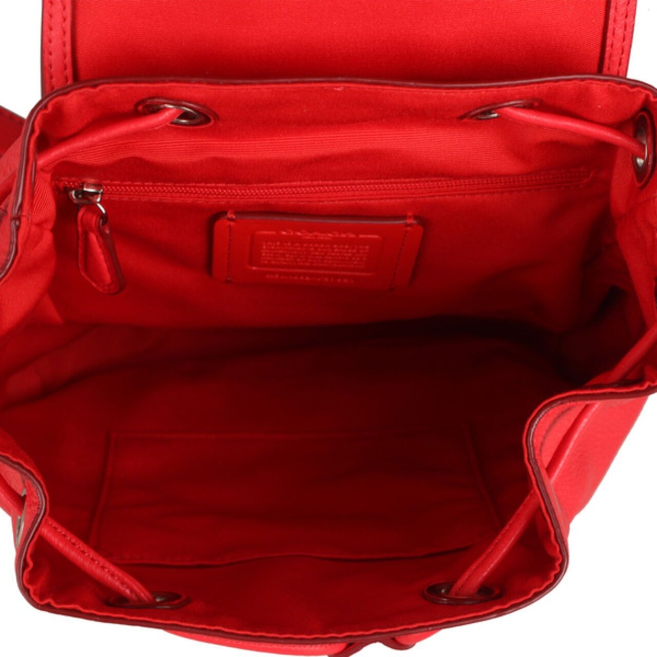 Coach Red Backpack