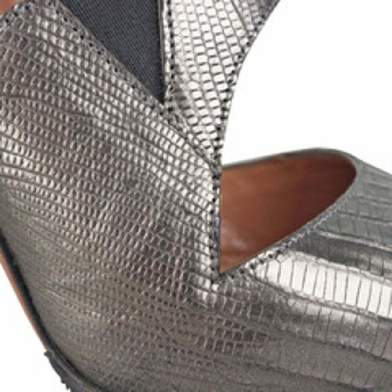 Alaia Metallic Metal Leather Stille Heels