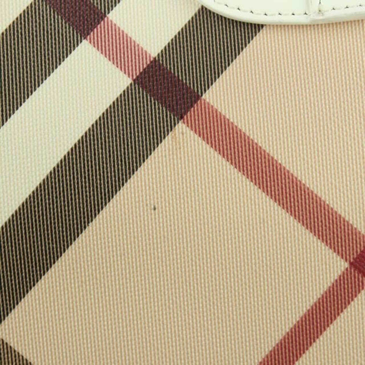 Burberry Nova Check White/Beige PVC and Brooke