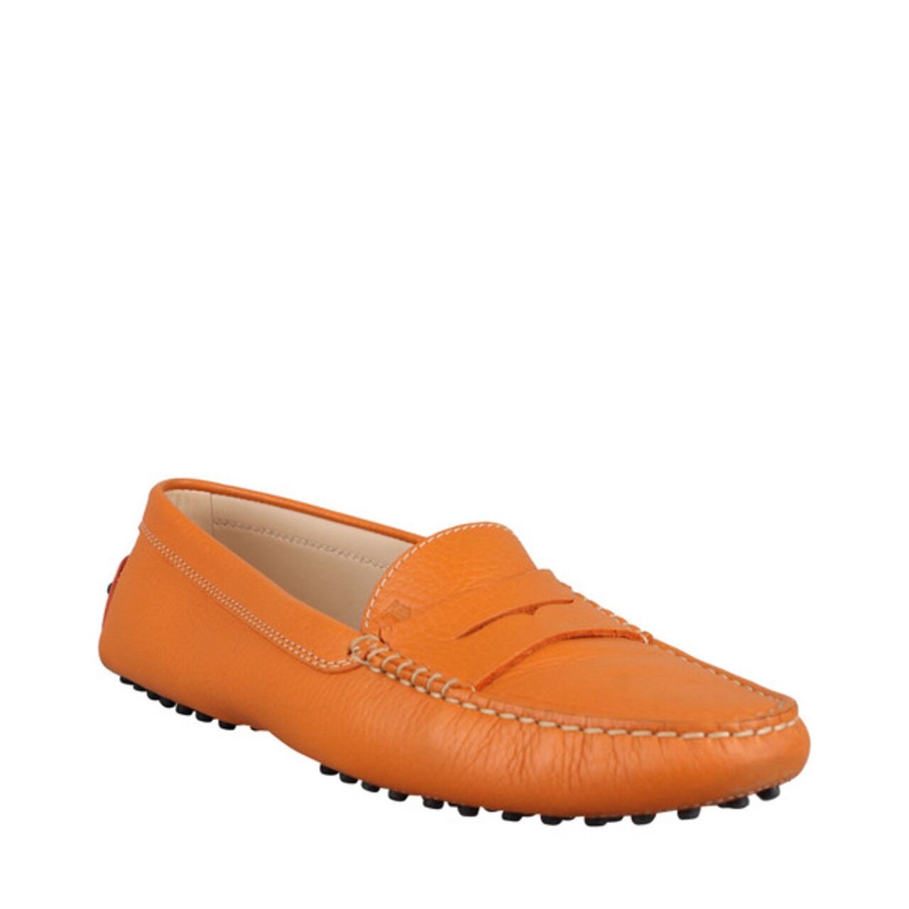Tod's Gommino Driving Shoes in Orange Flats