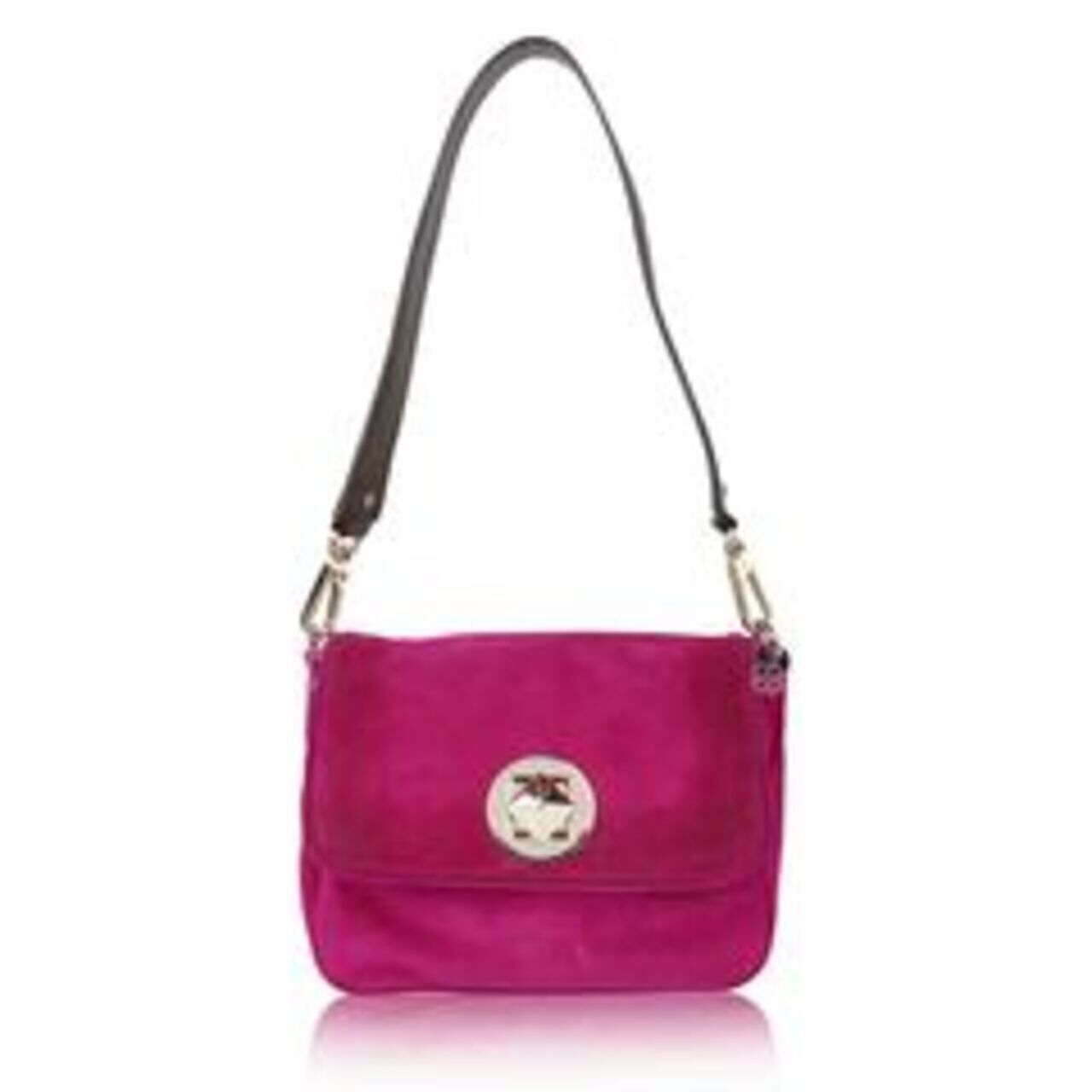 Kate Spade Pink Small Suede Shoulder Bag