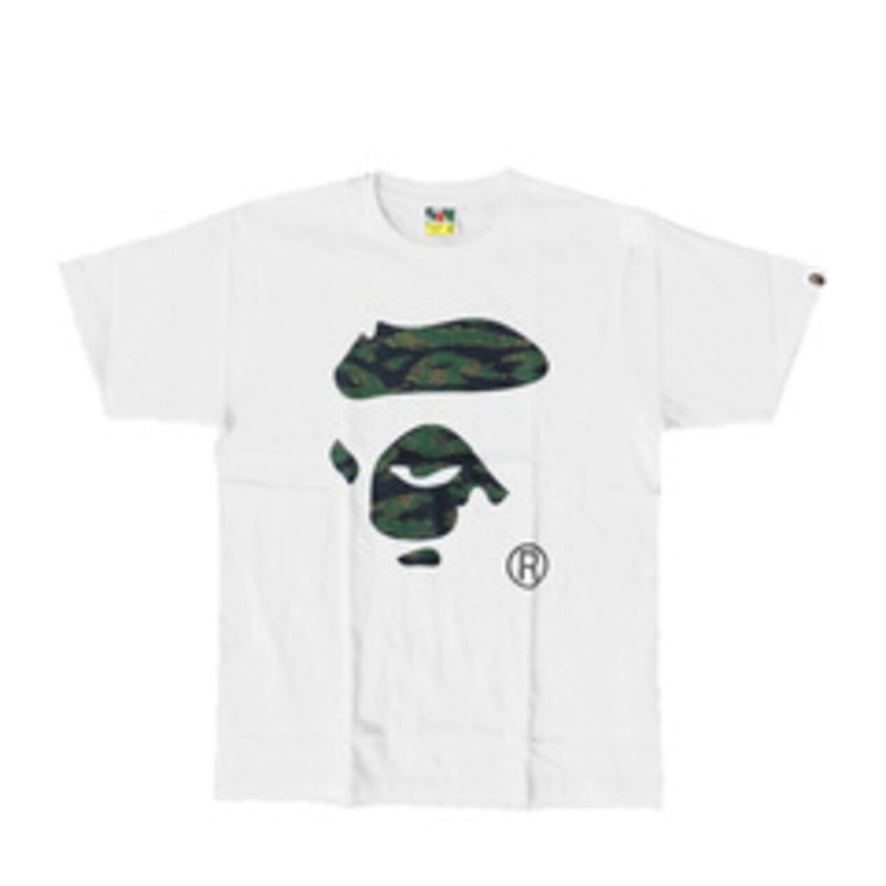 A Bathing Ape Tiger Camo Ape Face Tee