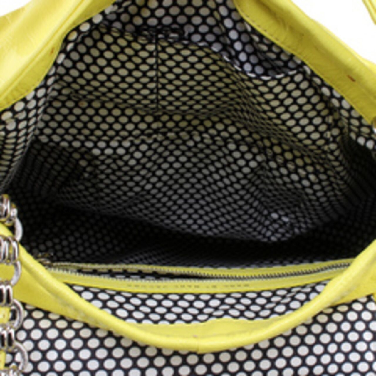 Marc by Marc Jacob Posh Turnlock Hobo Crinkled Patent Yellow Leather Shoulder Bag