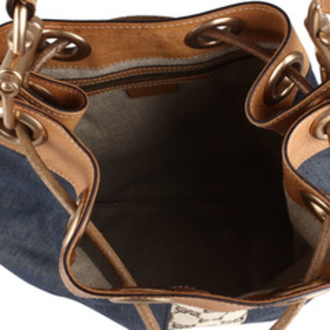 Gucci Denim Studded Vintage Evening Ghw Shoulder Bag
