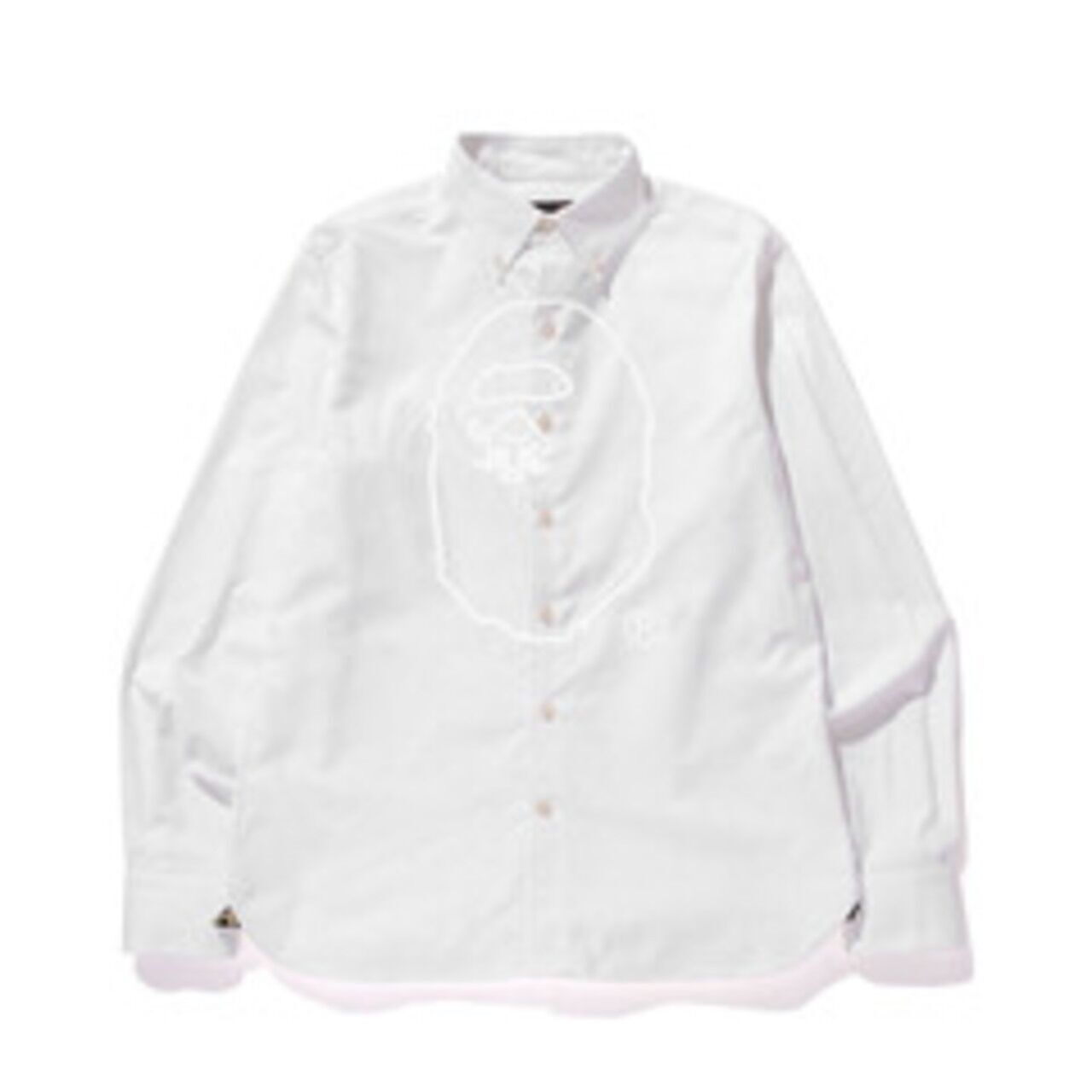 A Bathing Ape Color Camo Crewneck in White Shirt