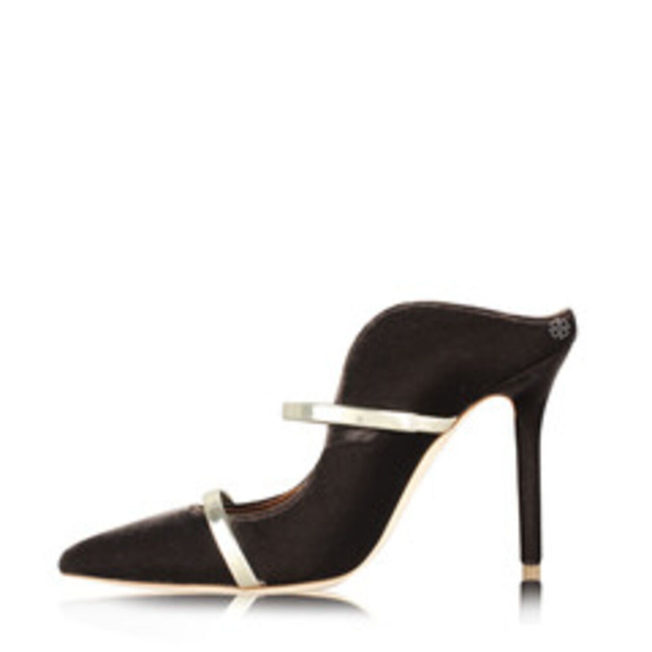 Malone Soulier Maureen Mules In Velvet Heels