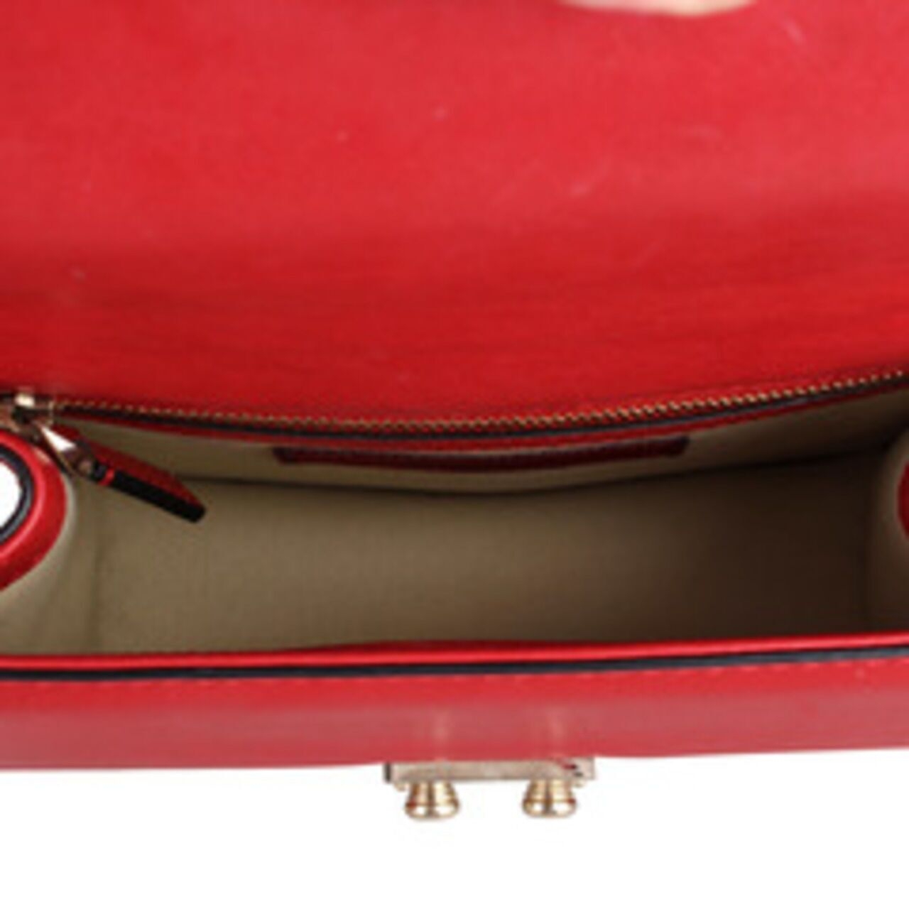 Valentino Garavani Small Glamlock Red Sling Bag