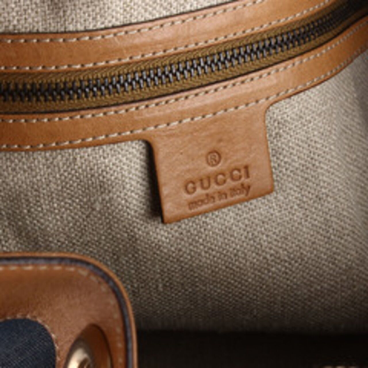 Gucci Denim Studded Vintage Evening Ghw Shoulder Bag
