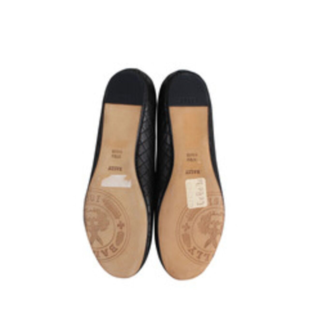 Bally Chanson Teak Kid Grained Flats