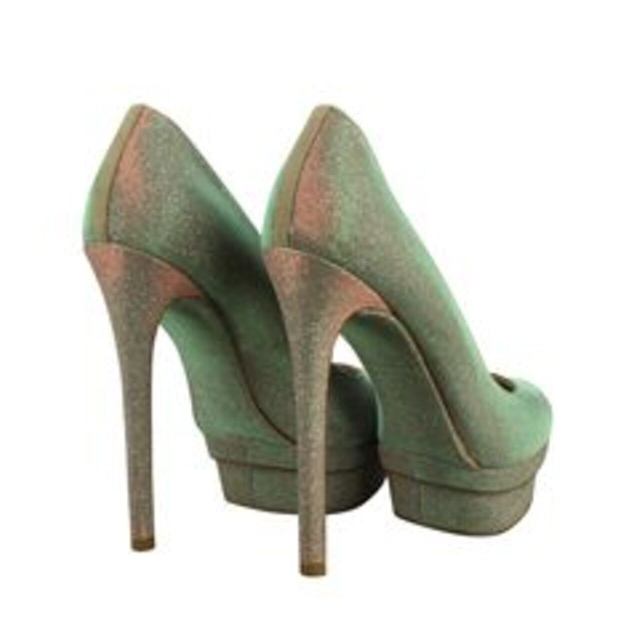 Brian Atwood Fontanne Multicolor Sparkle Pumps Heels