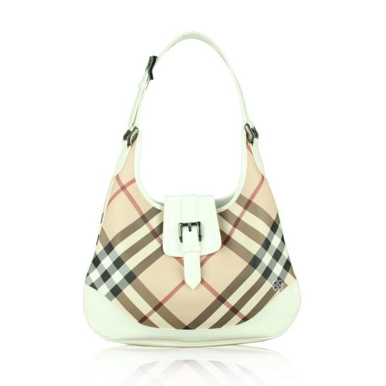 Burberry Nova Check White/Beige PVC and Brooke