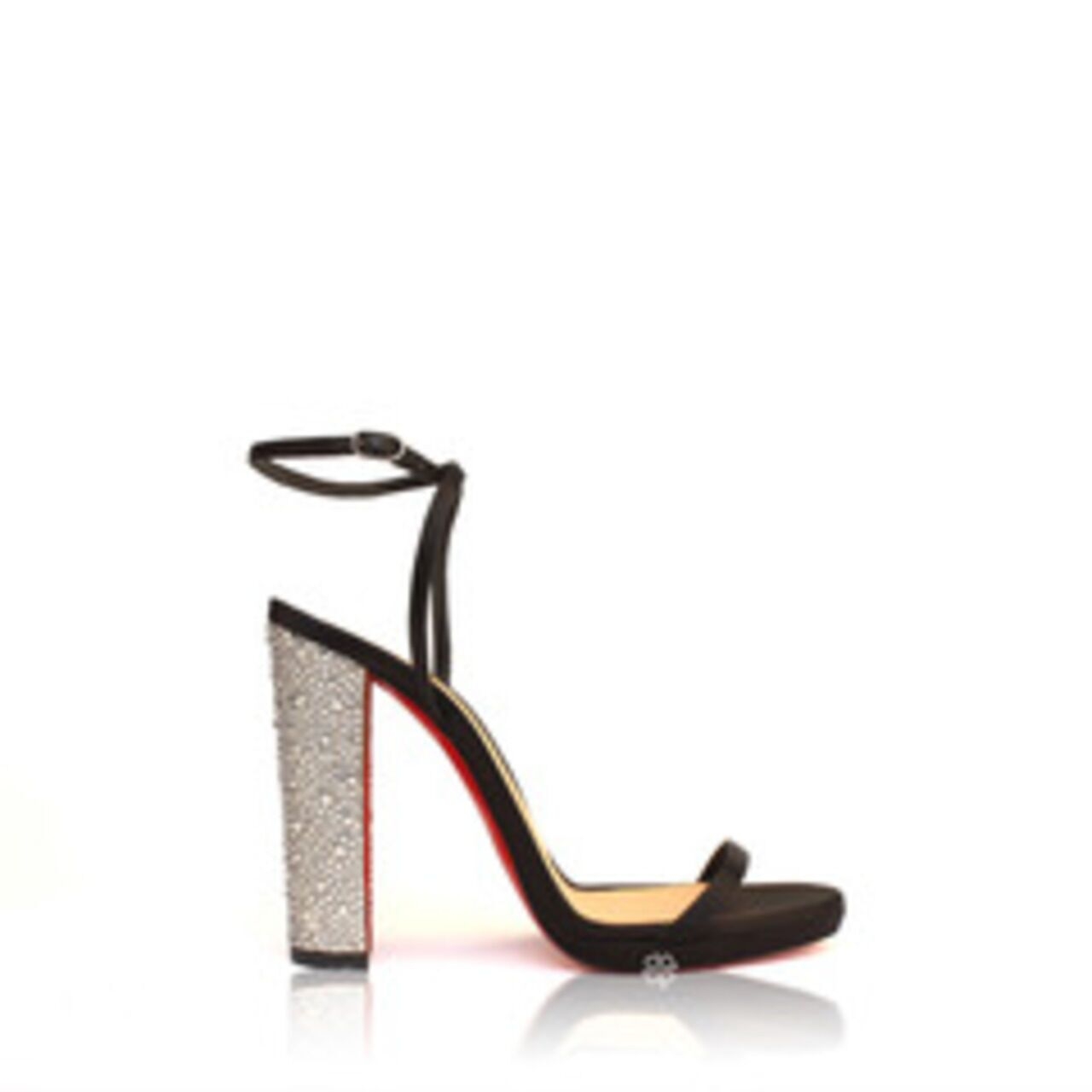 Christian Louboutin Black Au Palace 120 Crystal Heels