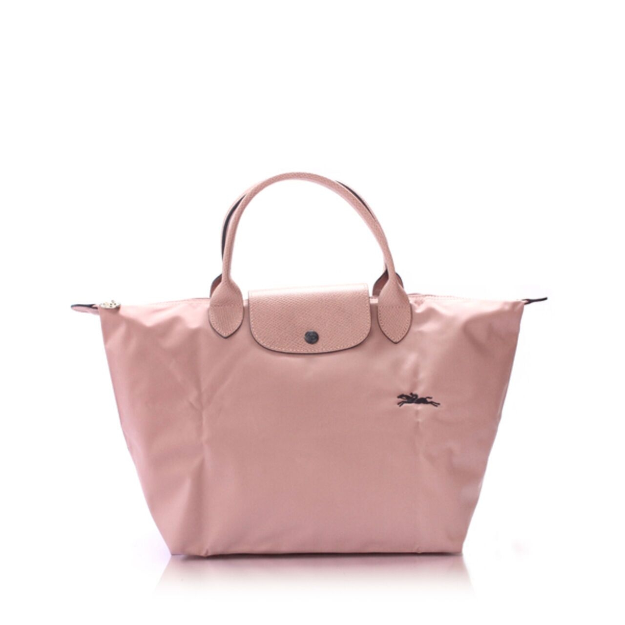 Longchamp Le Pliage Hawthorn Club Tote Medium Short Handle Bag Antique Pink