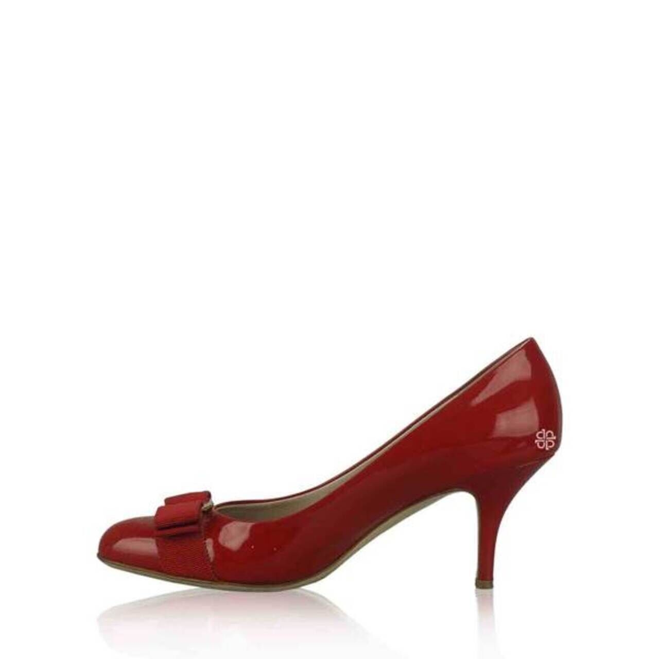Salvatore Ferragamo Carla 70 Bow Kitten Red