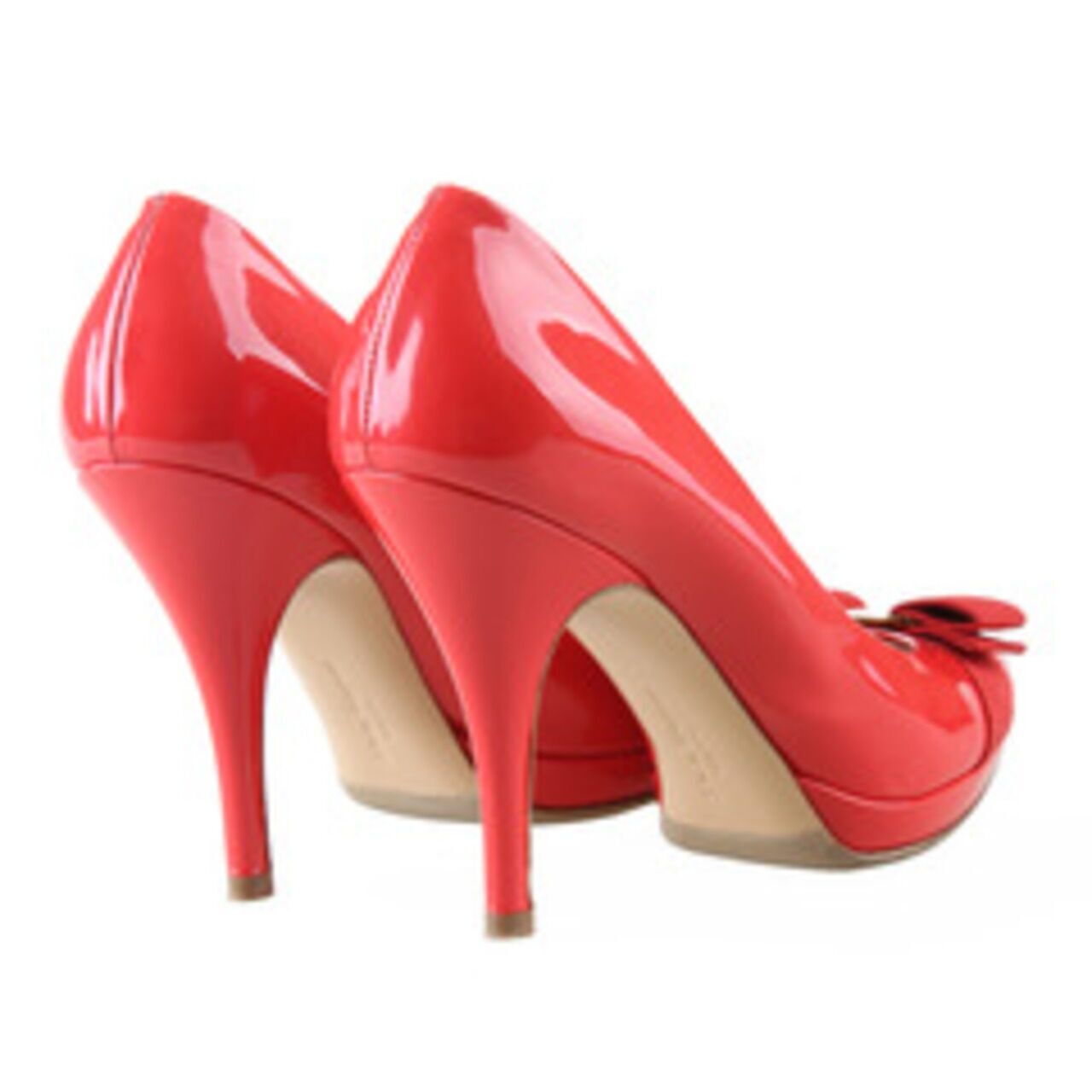 Salvatore Ferragamo Tina Patent Pump Red Heels