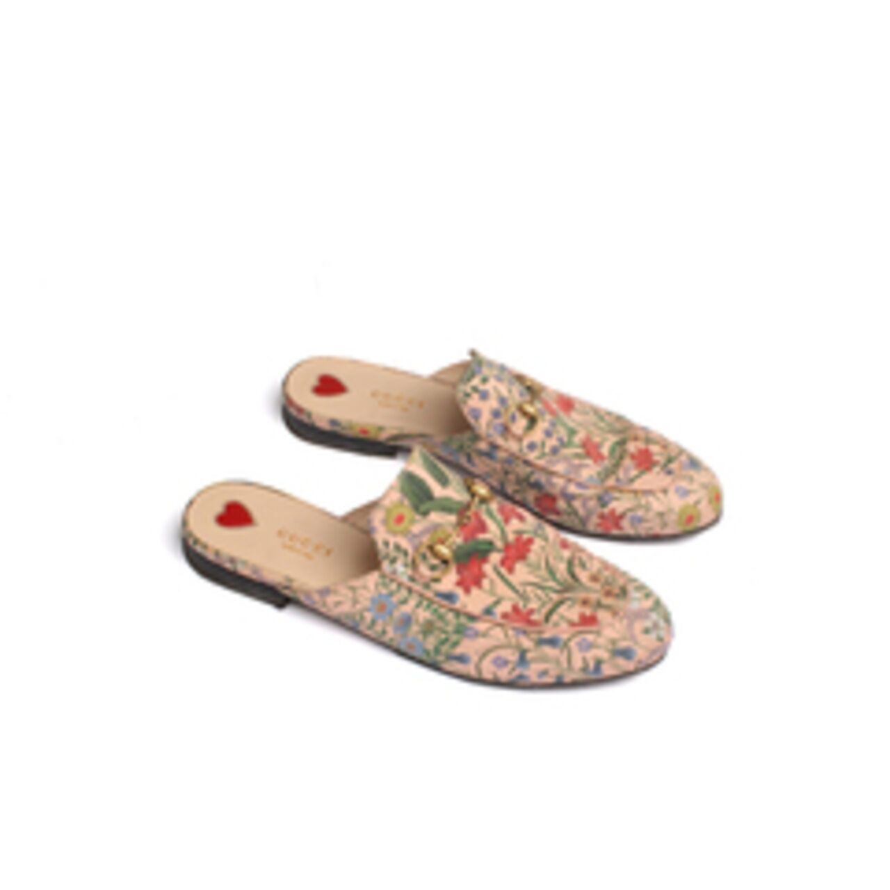 Gucci Flora Horsebit Mule Pink Sandals