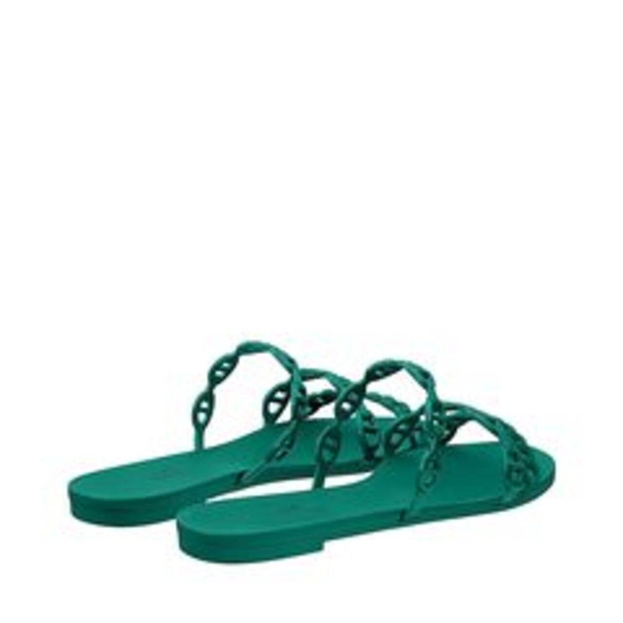 Hermes Jelly Rivage Green Sandals