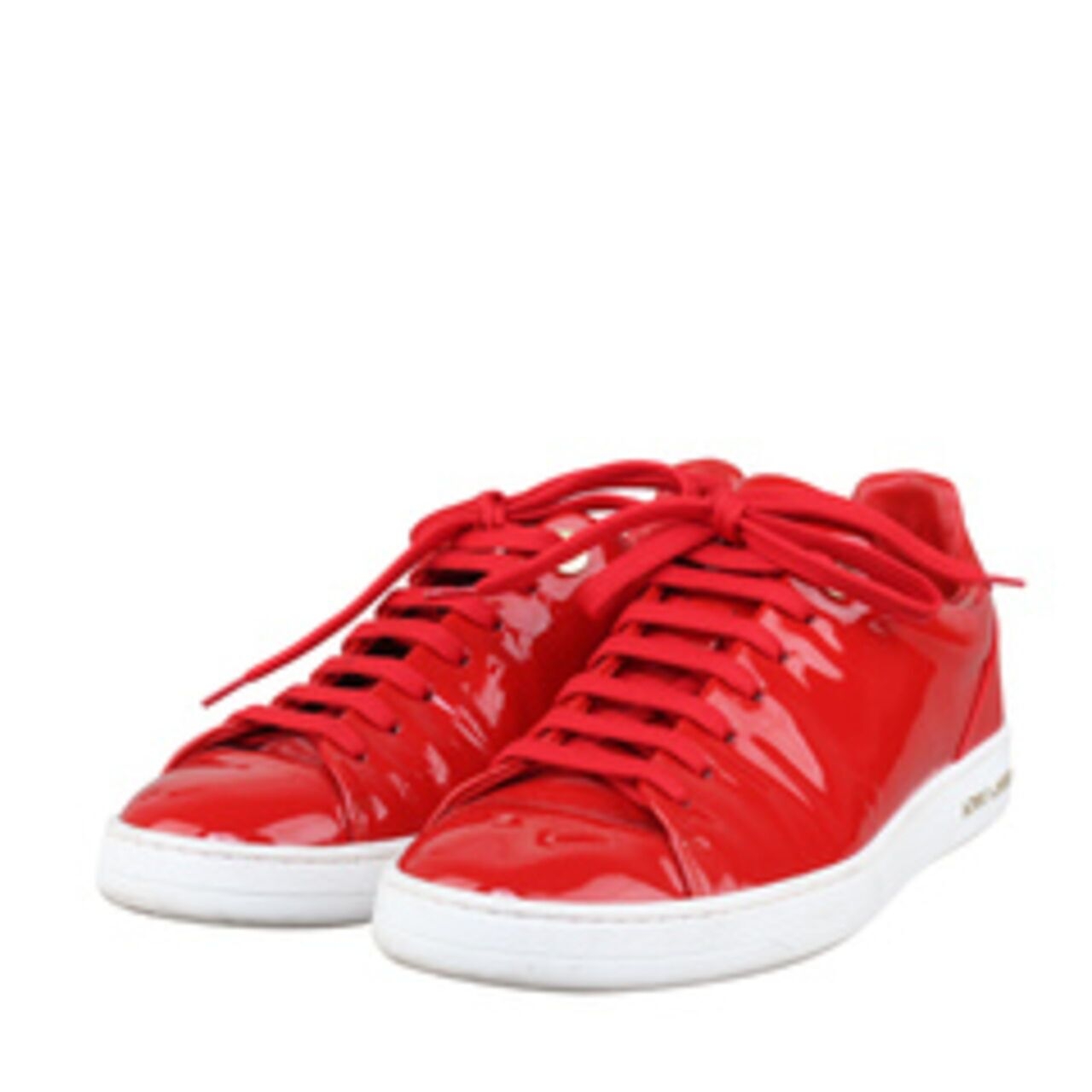 Louis Vuitton Red Patent Calfskin Frontrow Sneakers