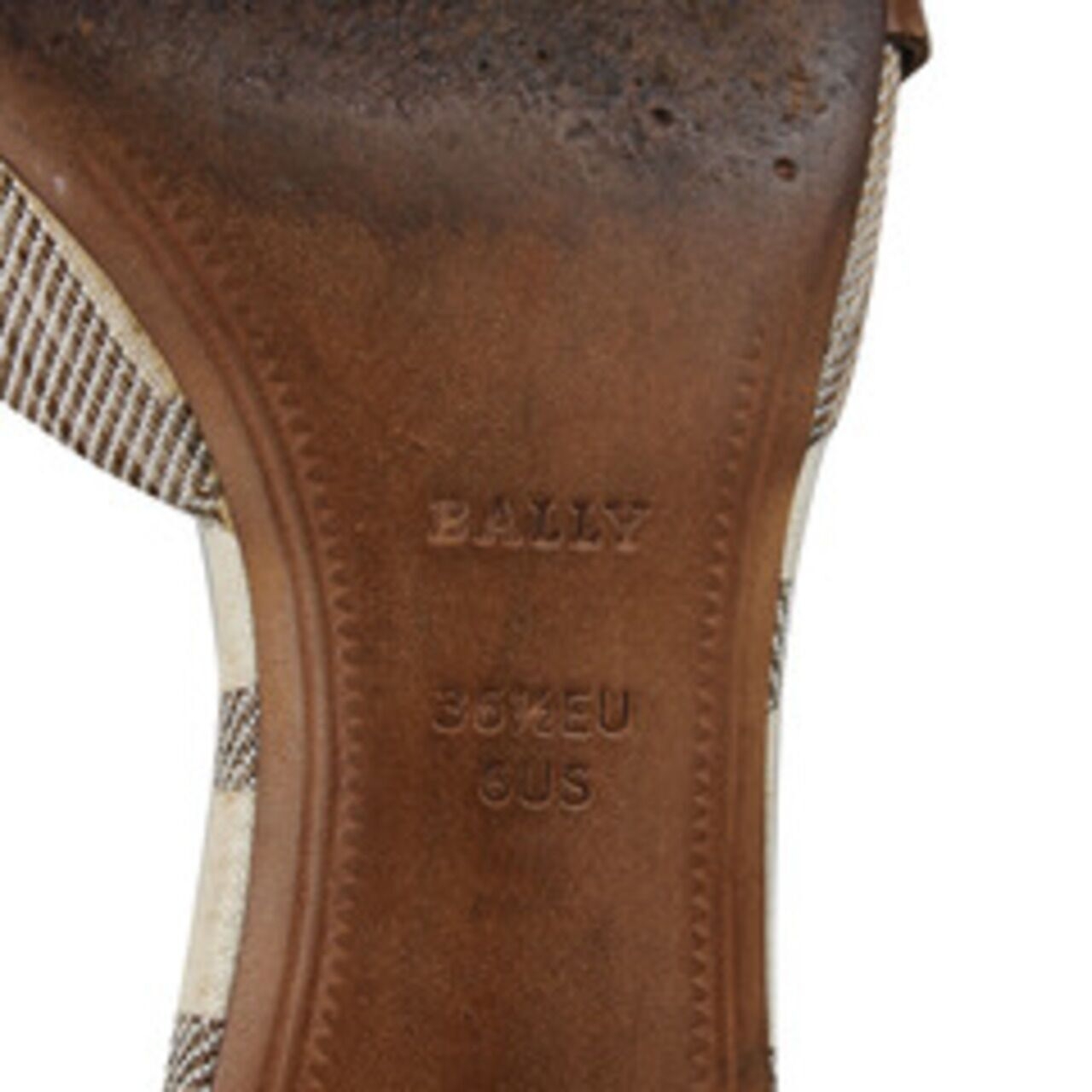 Bally Ranea Talc Mix Cotton Heels