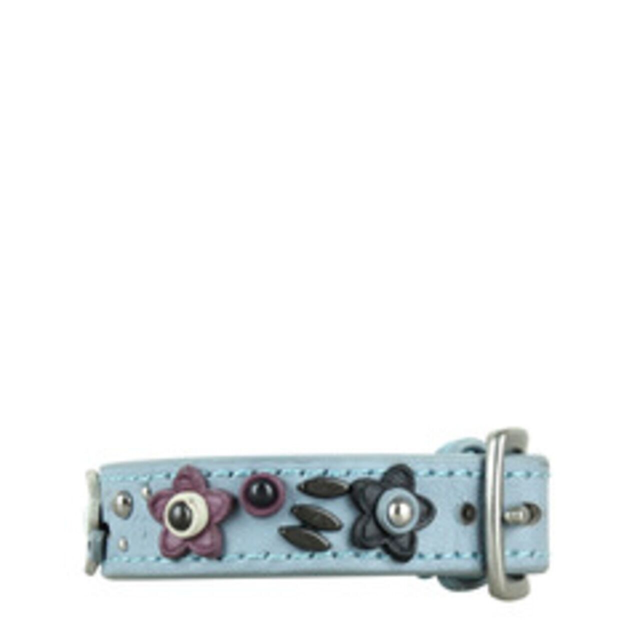 Coach Ranch Floral Flower Leather Buckle Bracelet