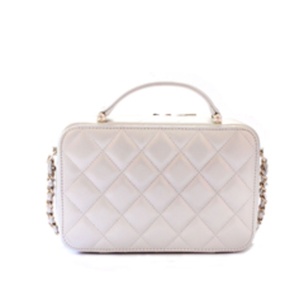 Chanel Camera Bag Top Handle in White Sling Bag