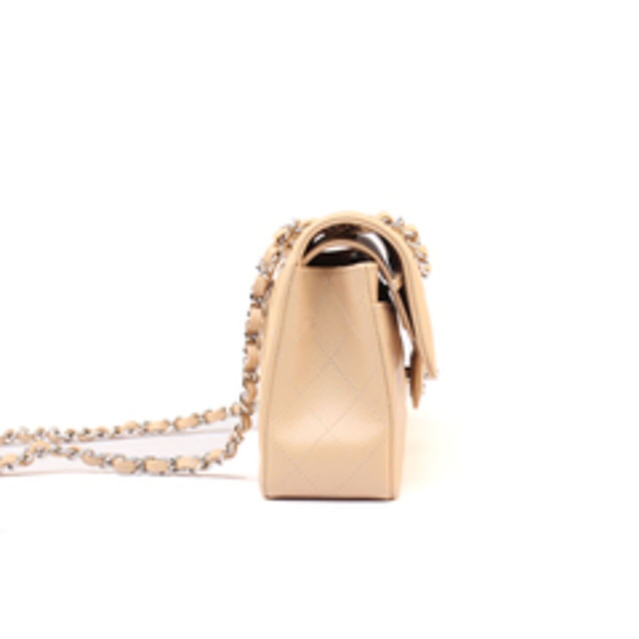 Chanel Small Classic Double Flap Bag Caviar Beige SHW Shoulder Bag