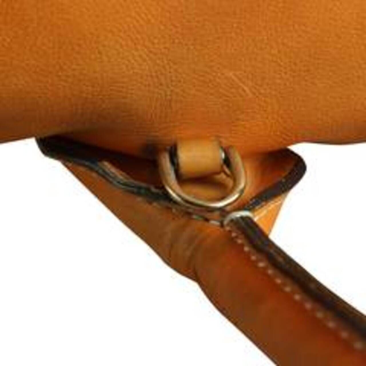 Tod D-Bag Orange Leather Satchel