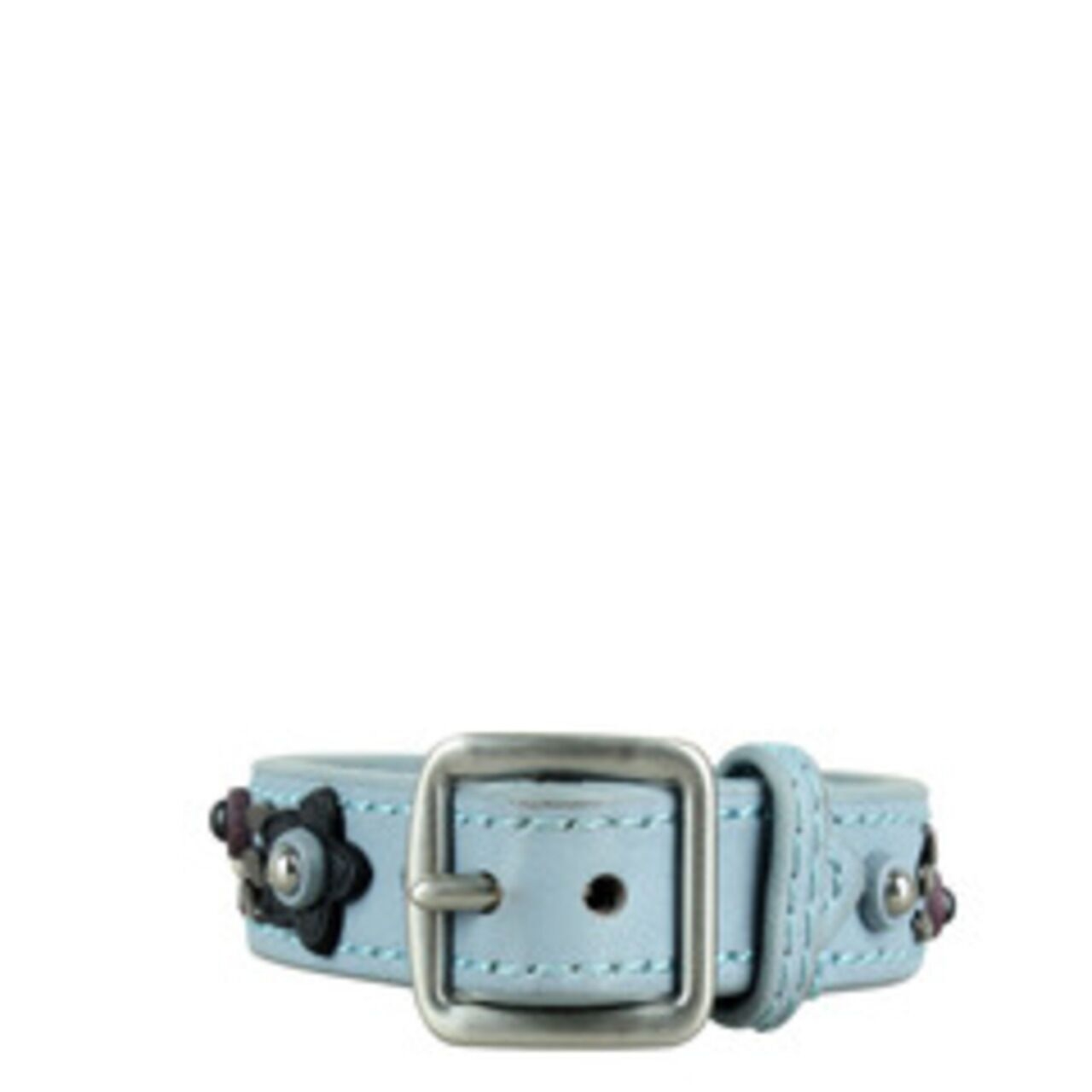 Coach Ranch Floral Flower Leather Buckle Bracelet