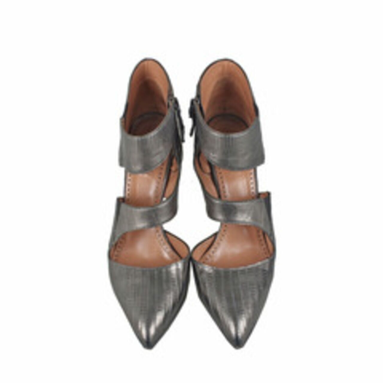 Alaia Metallic Metal Leather Stille Heels