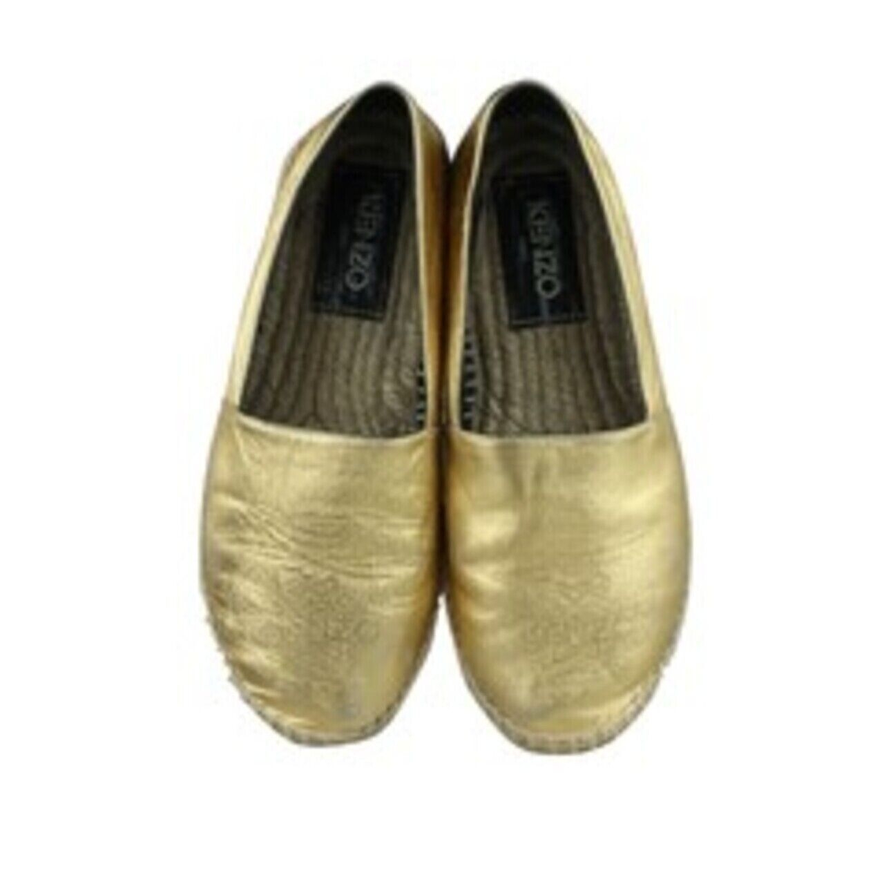 Kenzo Tiger Espa Gold Slip On Sneakers