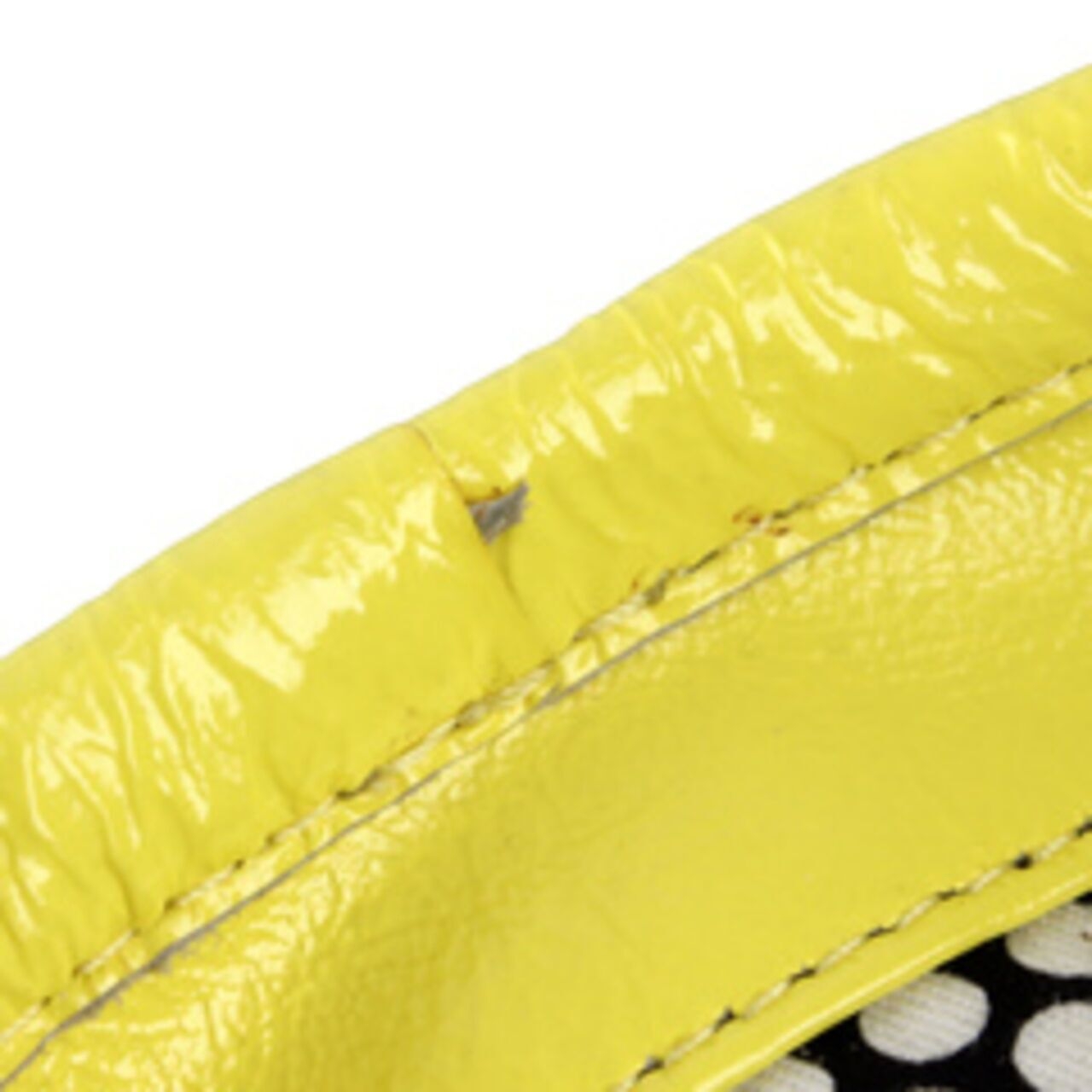 Marc by Marc Jacob Posh Turnlock Hobo Crinkled Patent Yellow Leather Shoulder Bag