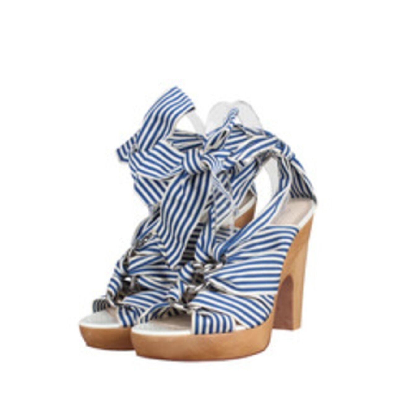 Coach Canvas Wood Sol Heels