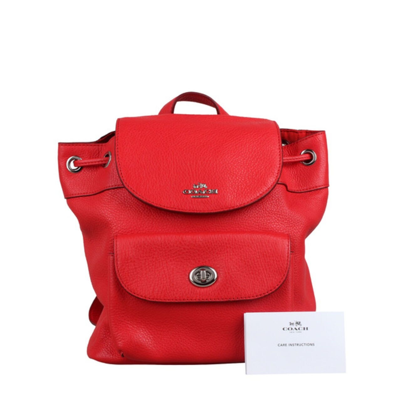 Coach Red Backpack