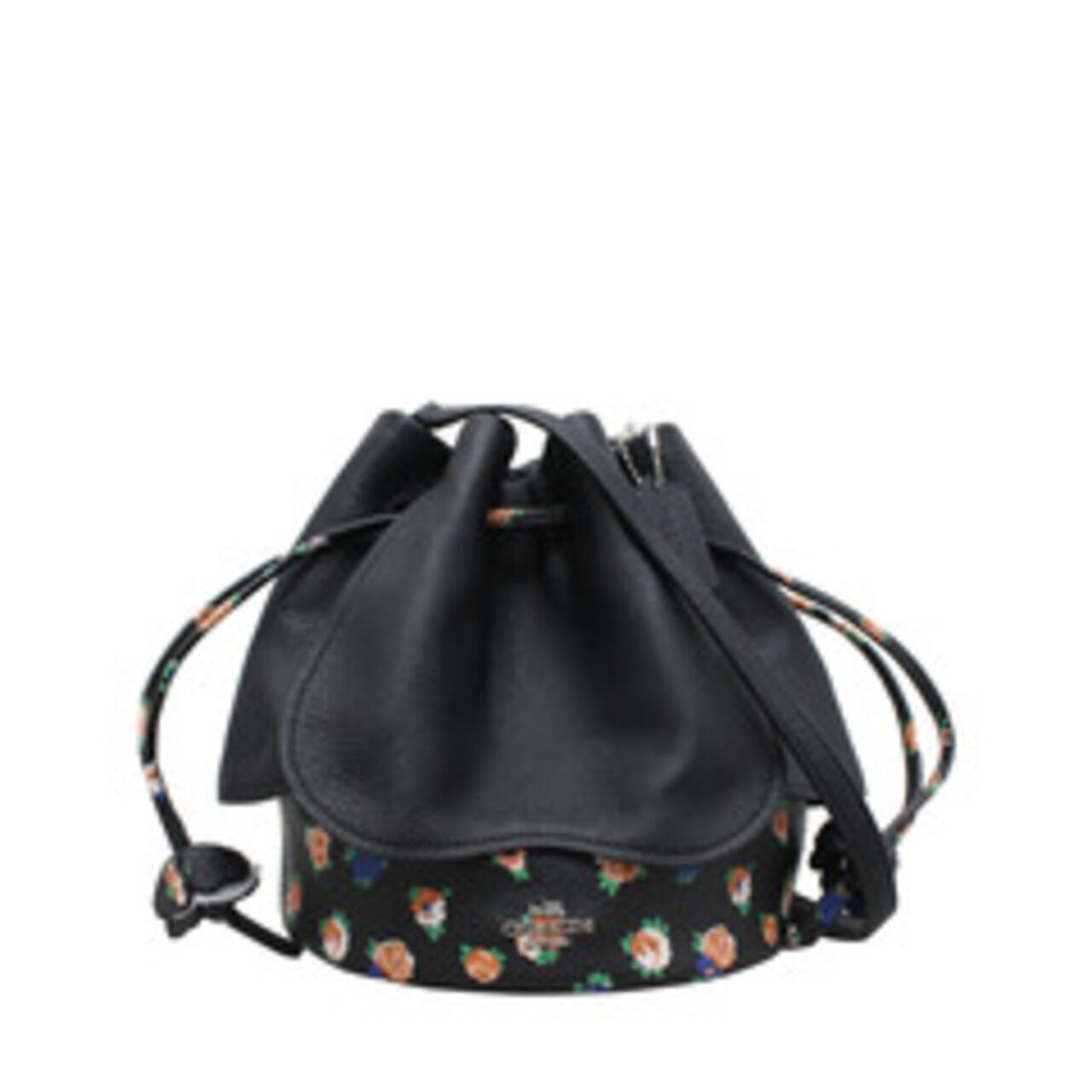 Coach Floral Mix Printed Leather Petal Sling Bag