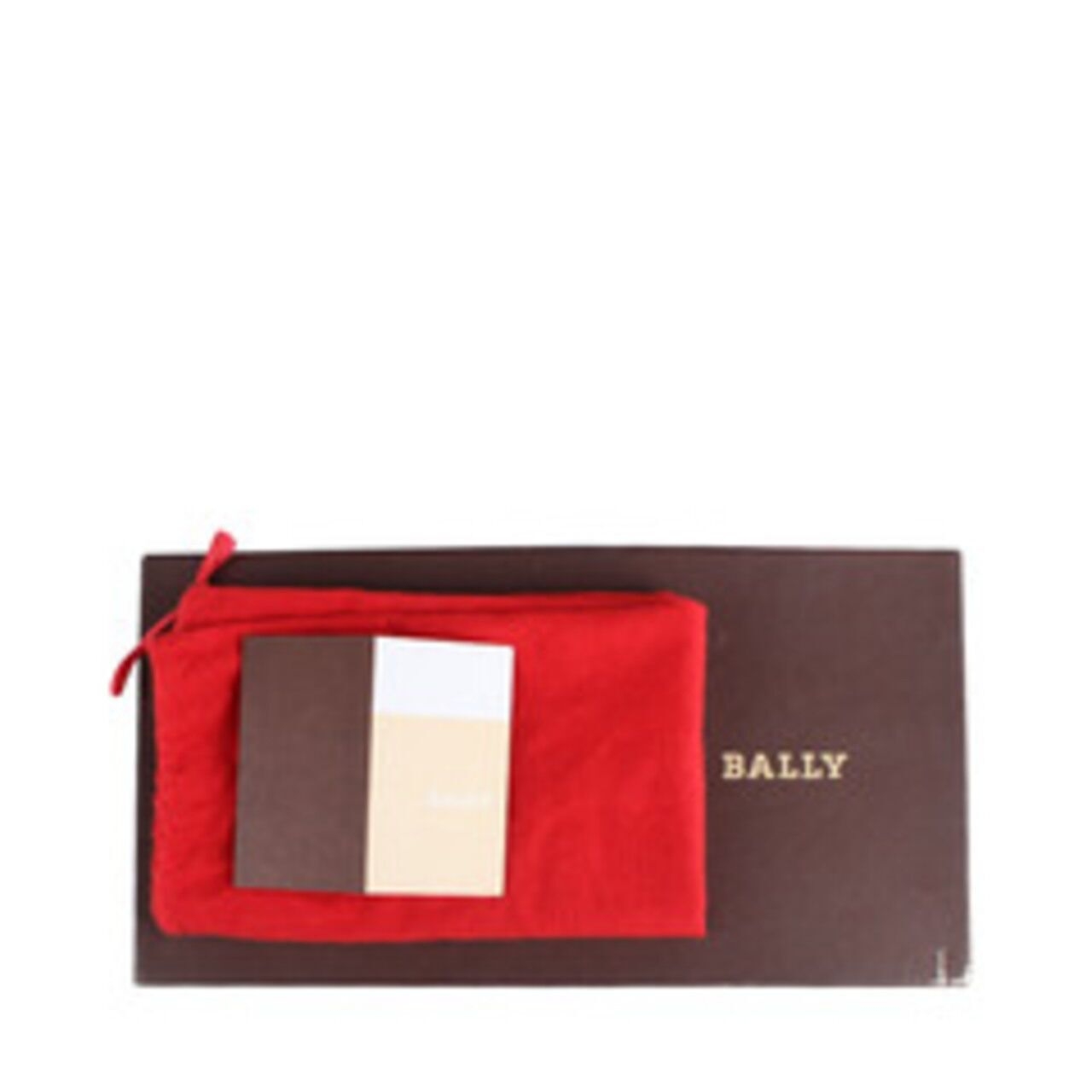 Bally Chanson Teak Kid Grained Flats