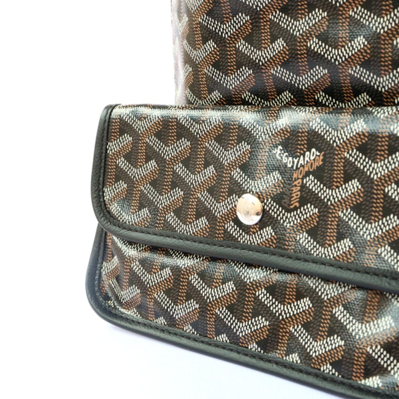 Goyard ST Louis PM Chevron Bag In Black #4