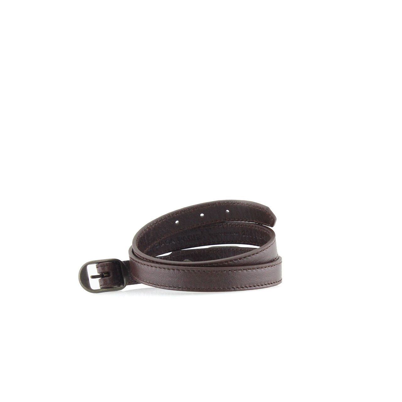 Balenciaga Arena Double Tour Bracelet in Brown RHW