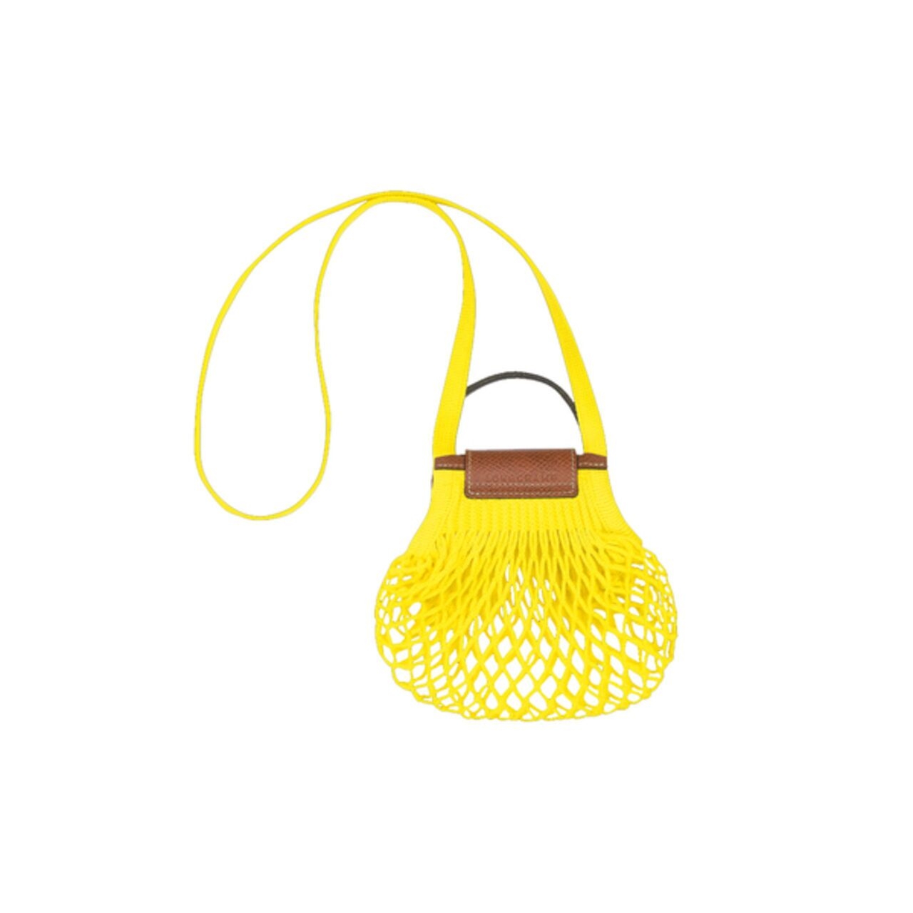 Longchamp Le Pliage Filet Top Handle Bag Size XS In Yellow