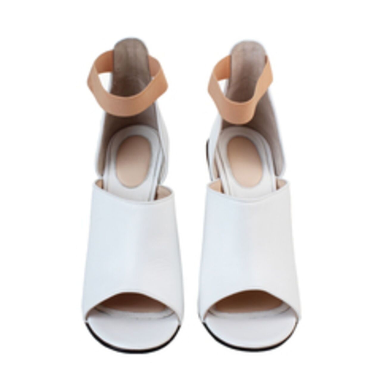 Givenchy Dunka Booties White Leather Heels