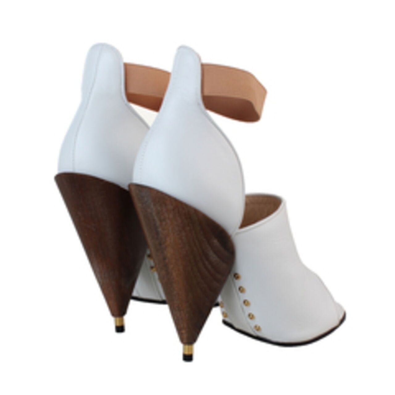 Givenchy Dunka Booties White Leather Heels