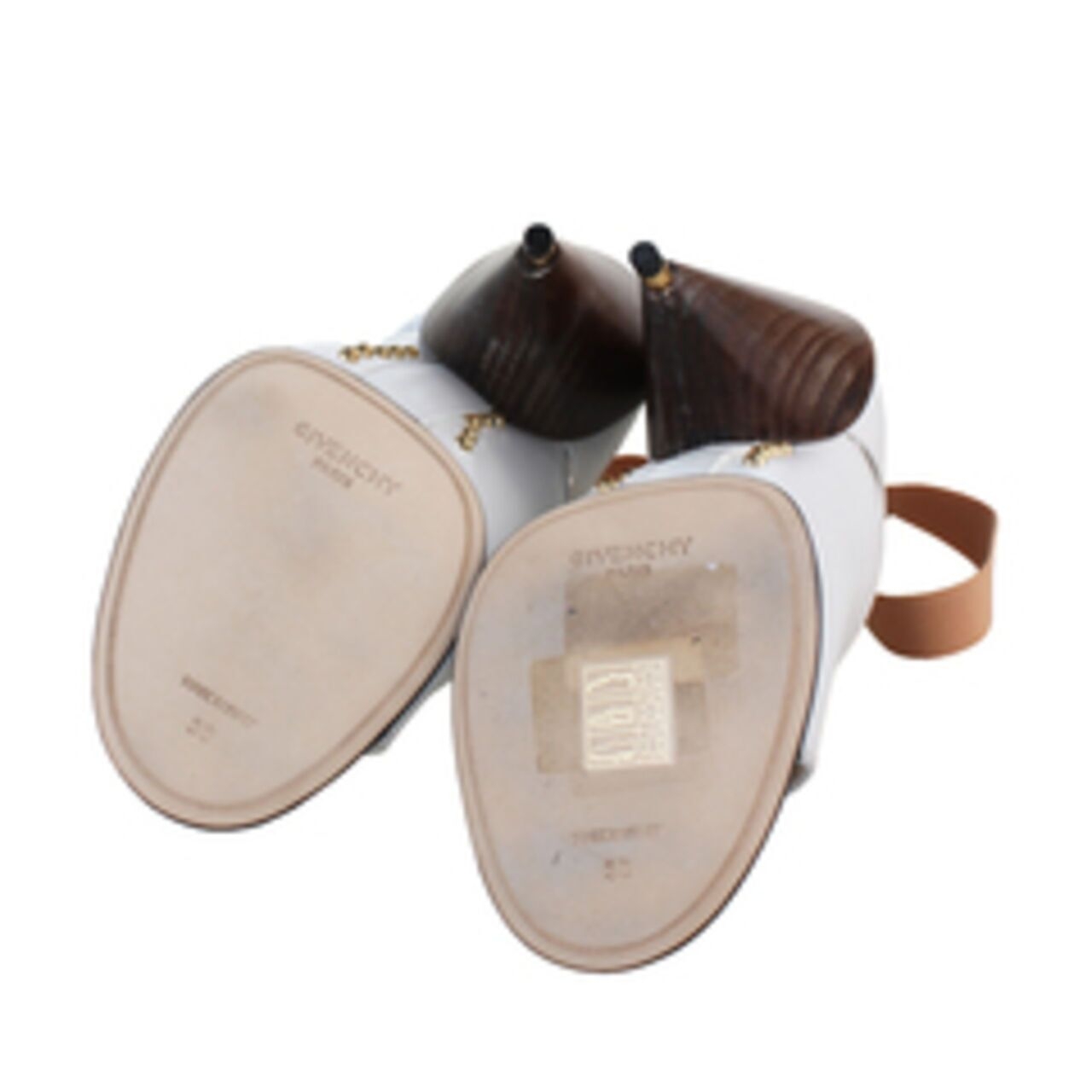 Givenchy Dunka Booties White Leather Heels