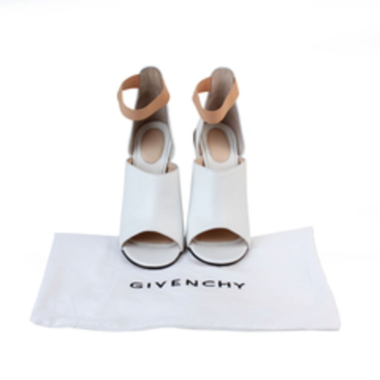 Givenchy Dunka Booties White Leather Heels