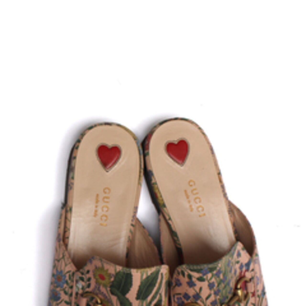 Gucci Flora Horsebit Mule Pink Sandals