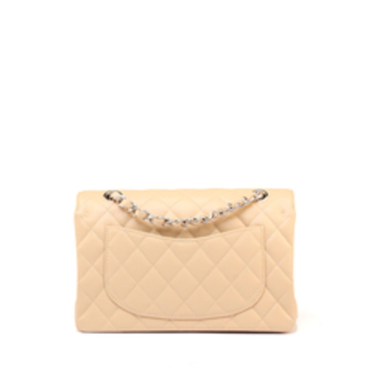 Chanel Small Classic Double Flap Bag Caviar Beige SHW Shoulder Bag