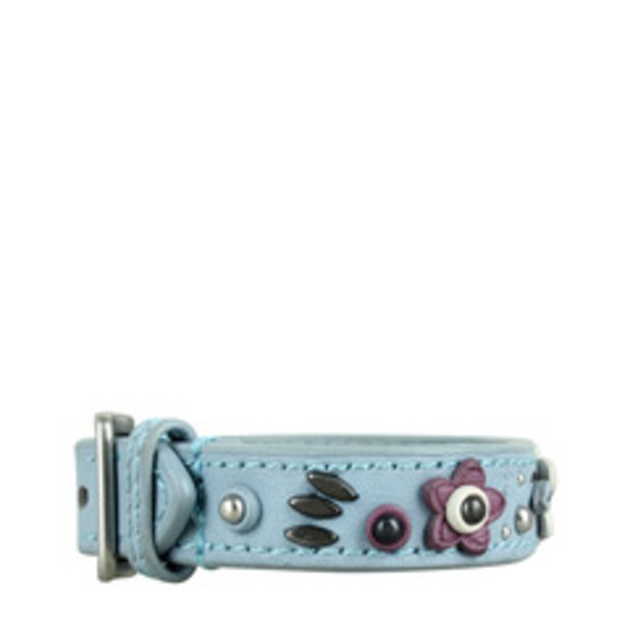 Coach Ranch Floral Flower Leather Buckle Bracelet